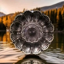 VINTAGE DEVILED EGGS GLASS 12 SERVING TRAY 10" WIDTH