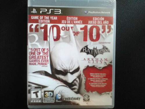 Batman Arkham City GOTY PS3 Complete, Tested, Sanitized, Free Ship CAN - Picture 1 of 2