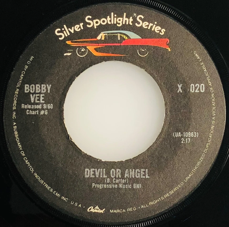 Bobby Vee / Devil or Angel / Spotlight 45rpm / Mint - Image 3 of 4