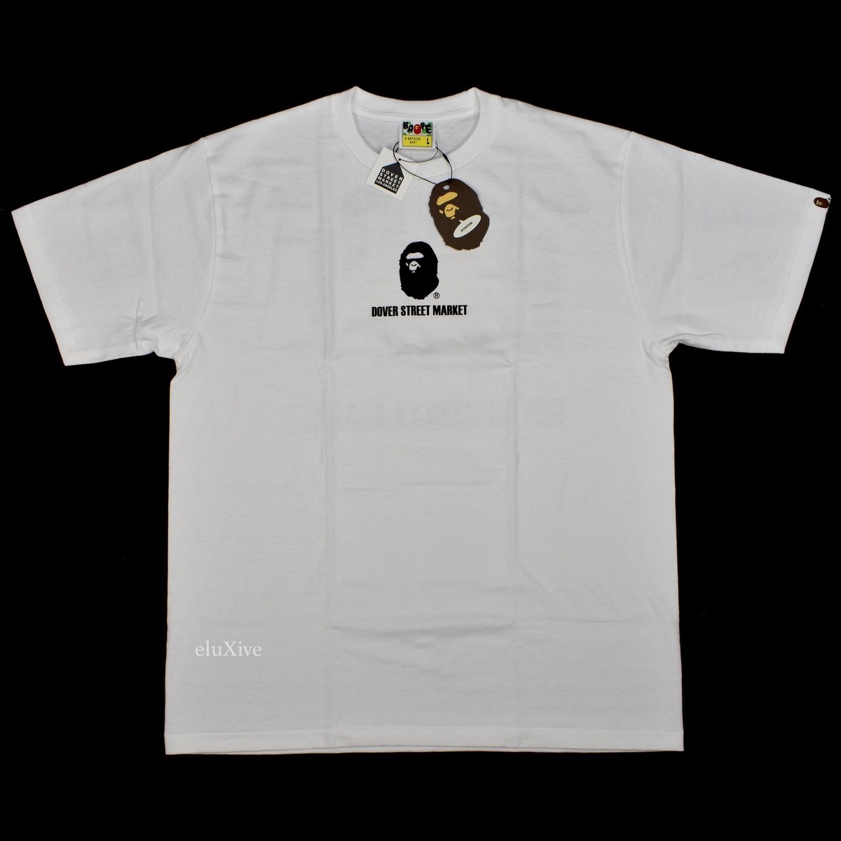 NWT A Bathing Ape Bape x DSM Year of the Pig Logo Men's T-Shirt L