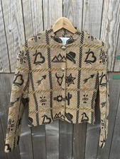 Vintage Deborah Murray Southwestern Tapestry Jacket Cowgirl Cactus Large