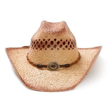 STETSON Big River Breathable Raffia Straw Sweated Western Cowboy Hat - All Sizes