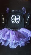 HALLOWEEN GIRL'S 3 PARTS COSTUME 9-10 YEARS, OUTFIT _________________________