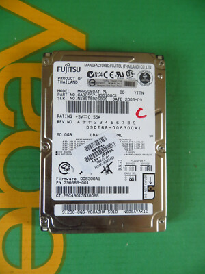 Fujitsu 60GB IDE PATA 2,5'' Laptop Festplatte HDD MHV2060AT (I94-C)
