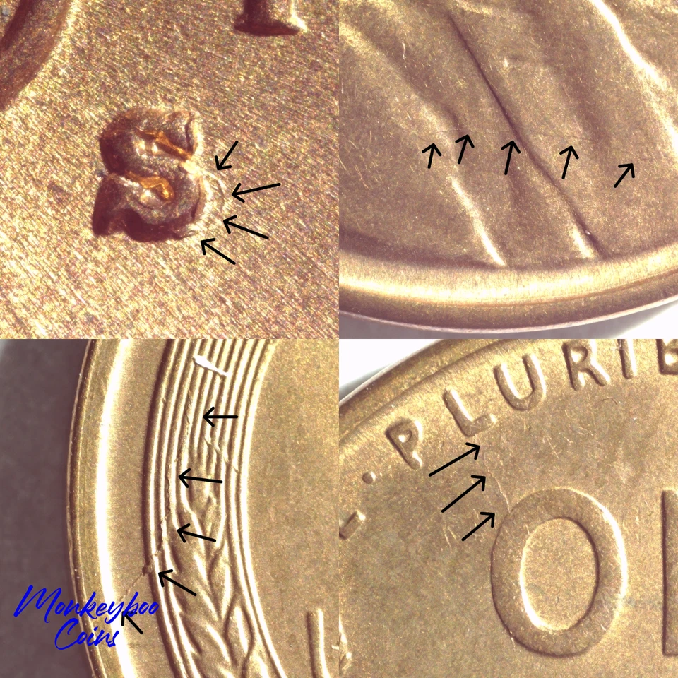 1940 S Lincoln Wheat Cent -Repunched Mint Mark RPM-007 - BU - Coneca Top 100 RPM - Image 2 of 4