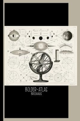 Bolder-Atlas by Brockhaus, printed in 1849: Sketch Book: Antique Drawing of