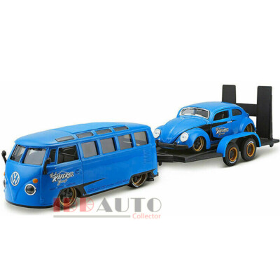 Maisto 32752 1 24 VOLKSWAGEN Van Samba With Flatbed Trailer for 