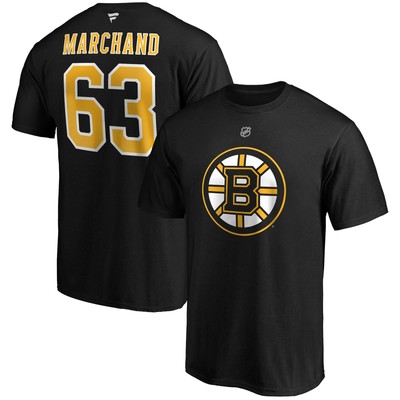 Brad Marchand Boston Bruins Fanatics Branded Big & Tall Name & Number T