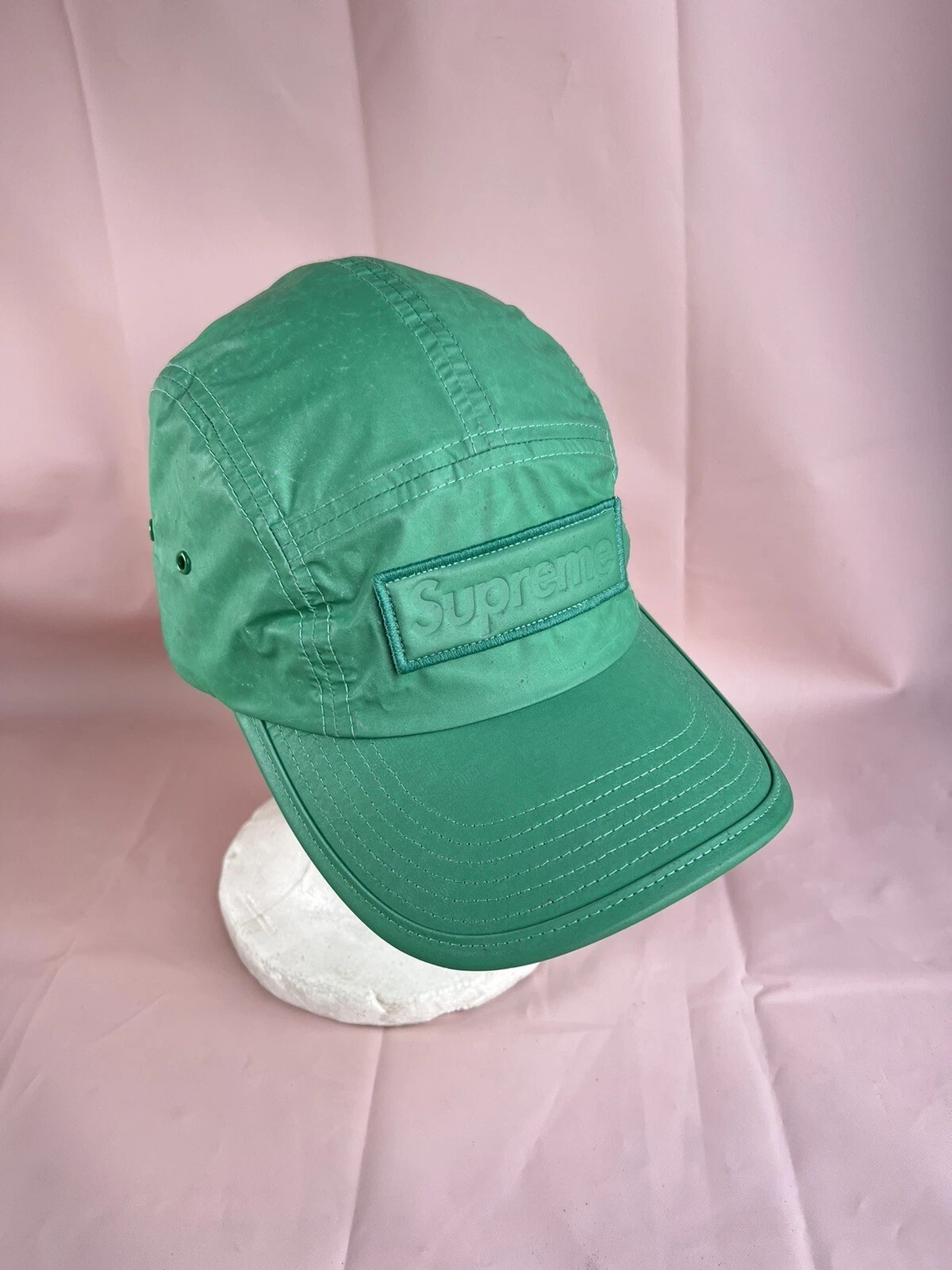 Chapeau casquette de camp réfléchissante Supreme sarcelle FW20