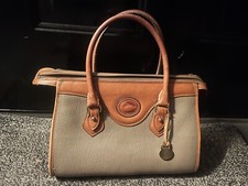 Dooney  Bourke Vintage USA Tan All Weather Leather Satchel