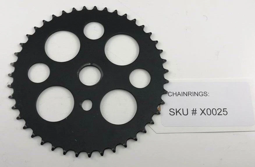 Plato vintage de acero negro BMX/Cruiser 43 dientes Foto 3 de 3