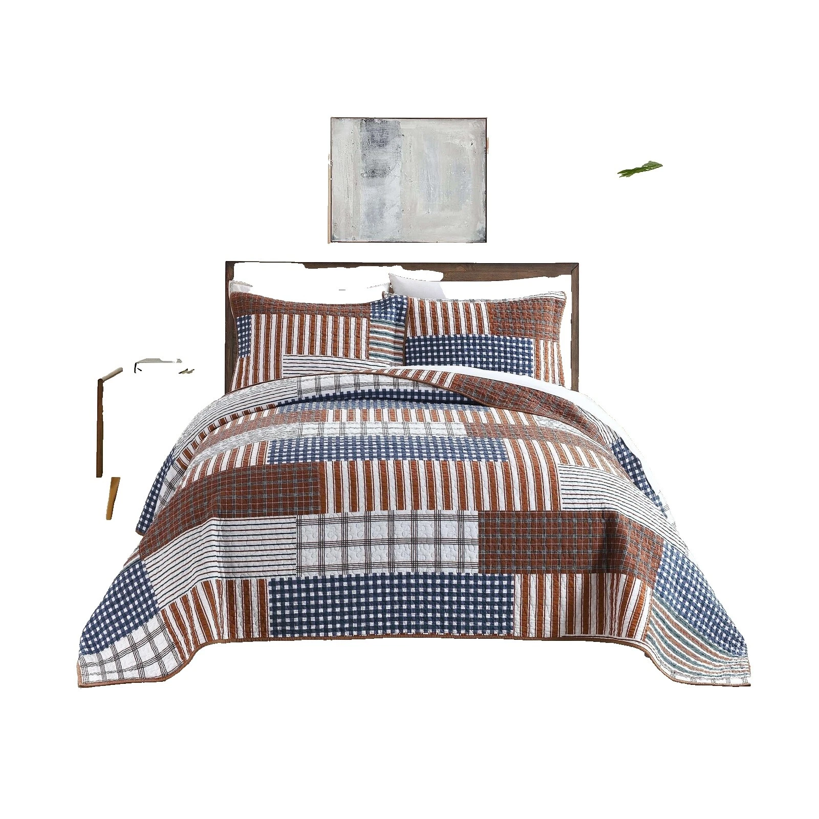 Rey de cuadros Marrón Edredones, colchas y cobertores para cunas