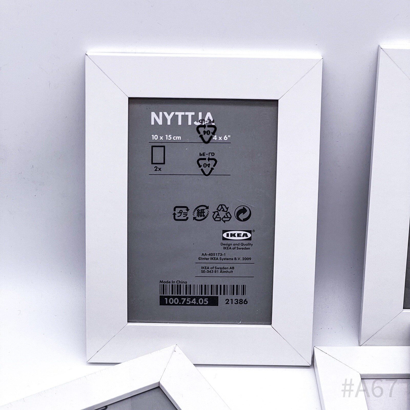 11x IKEA Nyttja Picture Frame Table White (3 7/8×5 7/8in) Cuisine