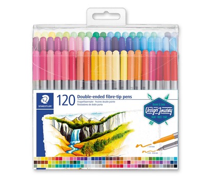 STAEDTLER Doppel-Fasermaler Twin-tip36 72 120 Farben
