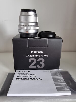 NEAR MINT Fujifilm Fujinon XF23mm F2 R WR Lens Silver | eBay NEAR MINT Fujifilm Fujinon XF23mm F2 R WR Lens Silver | eBay