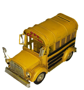 school bus piggy bank