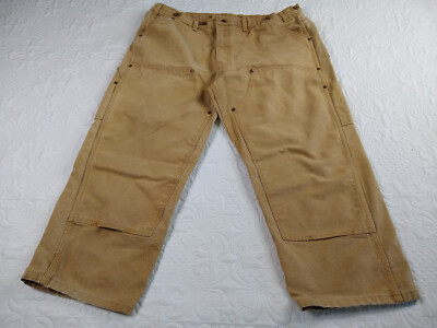Baileys Wild Ass Jeans Mens 44 (40) Brown Carpenter Logger Dbl Knee Vtg 90s USA