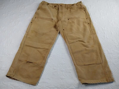 Baileys Wild Ass Jeans Mens 44 (40) Brown Carpenter Logger Dbl Knee Vtg 90s USA - Image 1 of 4