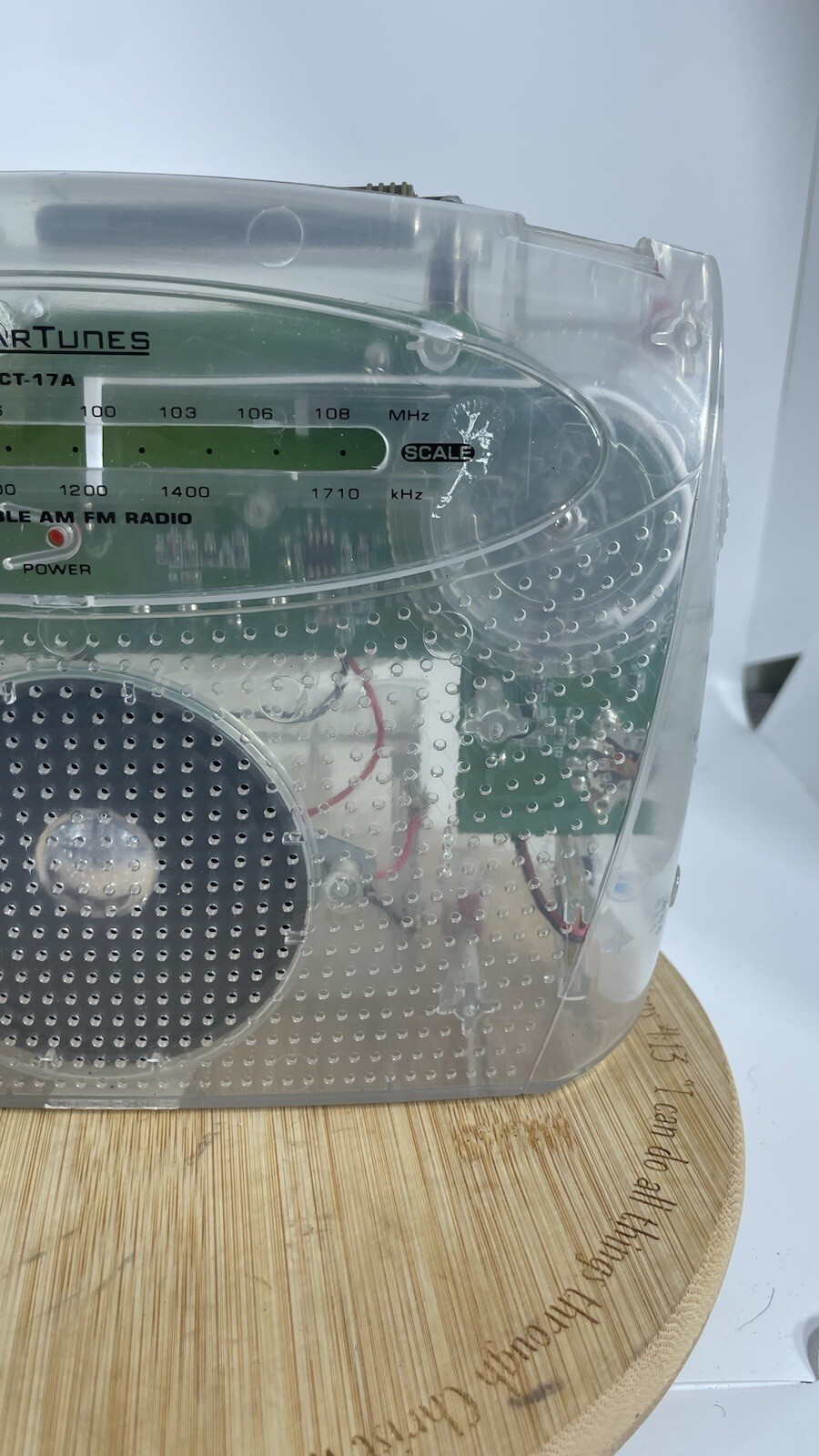 Clear Tunes CT17A Portable AM/FM Radio clear Radio Tested WORKS jail