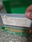 Vtg Bright Green Plastic Card Recipe Box With Memo Sheets & Pencil Hershey Recip — photo 9