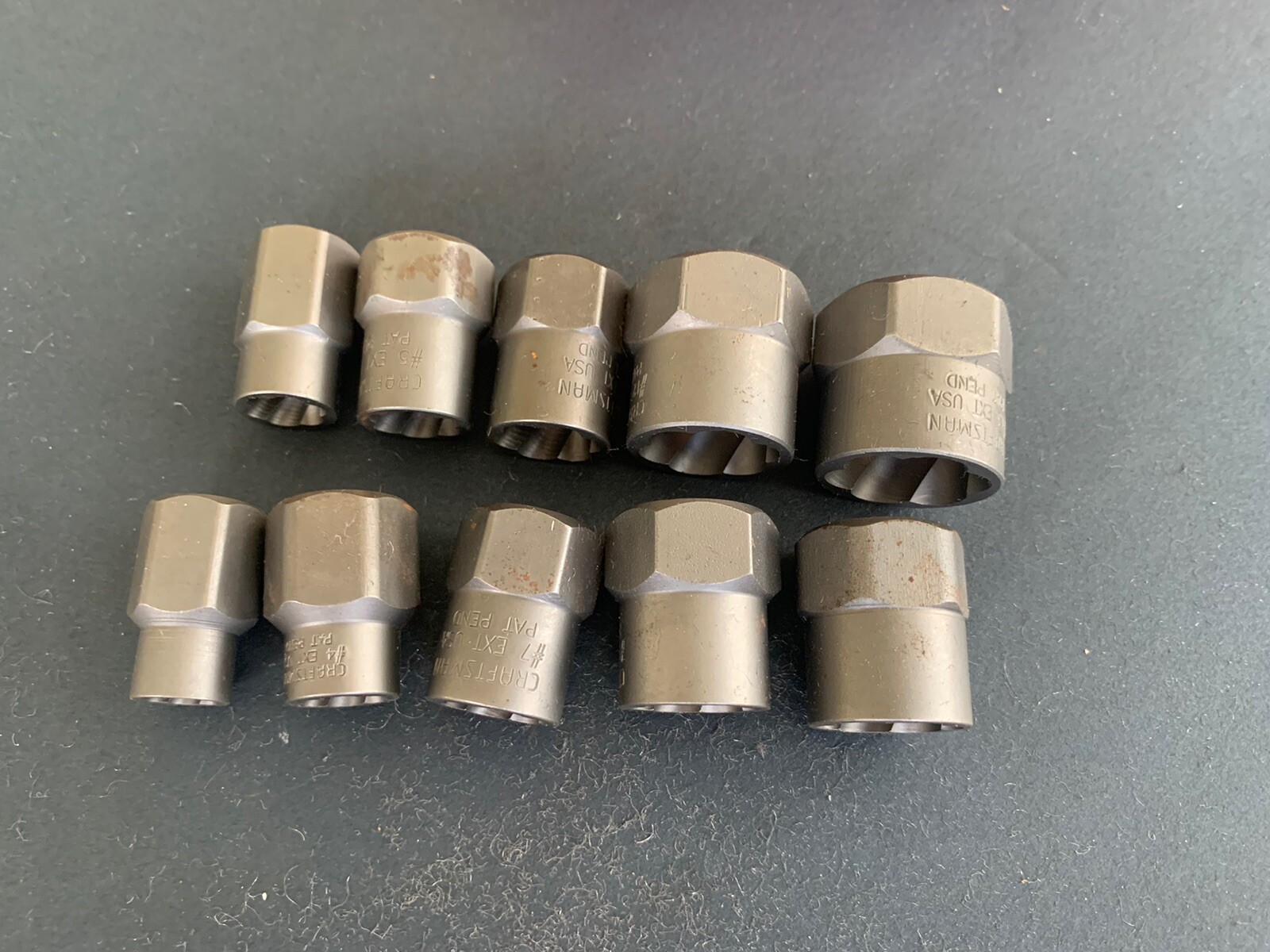UNUSED CRAFTSMAN USA 10 Piece BOLTOUT DAMAGED BOLT / NUT REMOVER