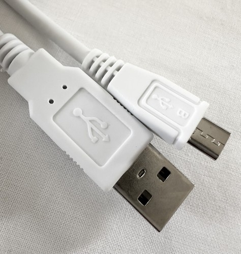 USB 2.0 Type A Male to USB Micro B Male Data Sync Charger Cable 1.5M White - Picture 7 of 8