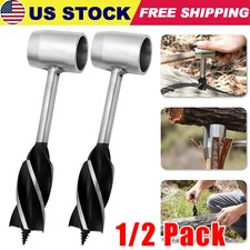 1/2 paquetes de herramientas de supervivencia camping Bushcraft llave de barrena manual broca de ojo escocés