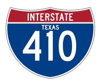 Interstate 410 Sticker R1985 Texas Highway Sign Road Sign