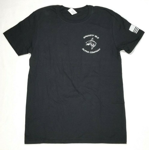 USMC Marine Physical Training PT Camiseta Especial-MAGTF 18.2 ALFA VERDE/NEGRA - Imagen 8 de 11