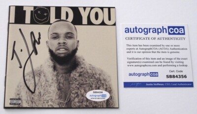 Rapper TORY LANEZ signed Autographed 