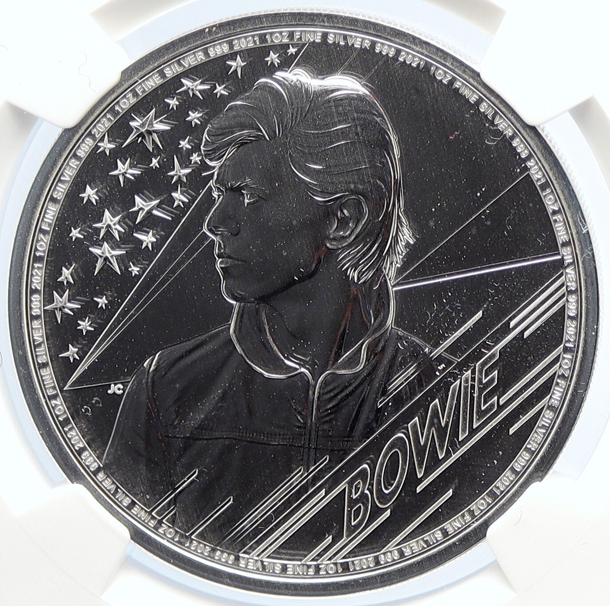 2021 BRITAIN Elizabeth II Musician DAVID BOWIE Silver 2 Pounds Coin NGC  i105646 | eBay