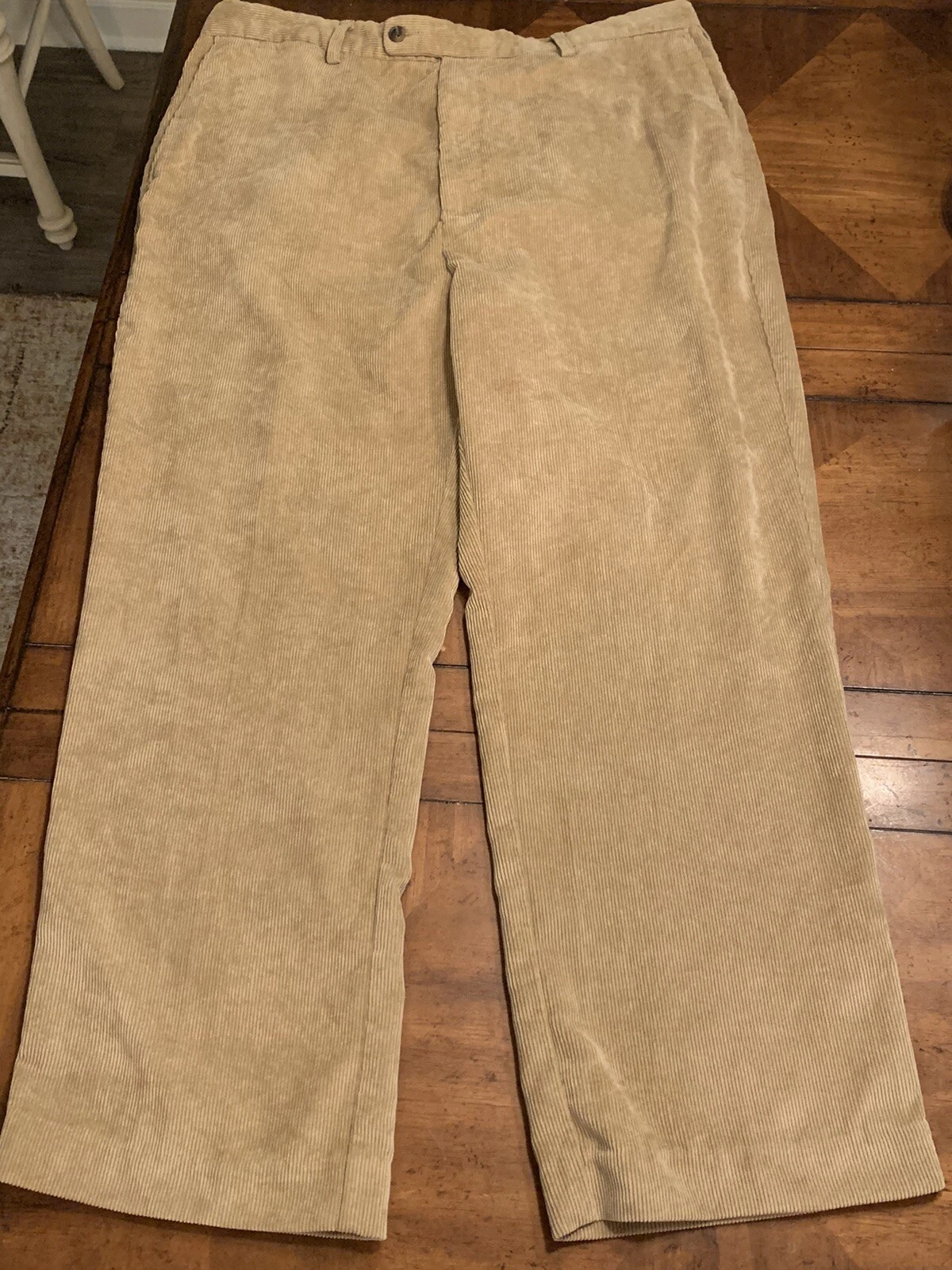 Peter Millar Corduroy Pants Size 38 Nanoluxe Tan Beige breathable golf Mens Soft