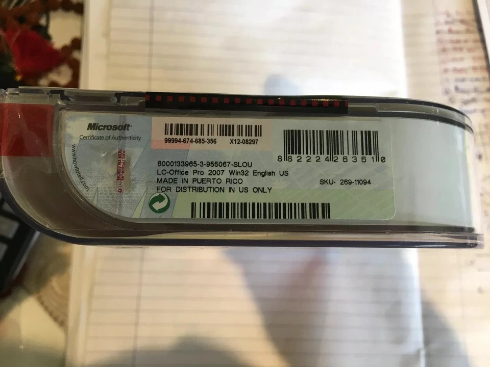 Microsoft Office Professional 2007 - Full New UK Genuine Retail Box (269-10342 ) - Image 3 of 4
