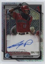 2024 Bowman Chrome Prospect HTA Choice Refractor 84/150 Neyfy Castillo Auto 5i3