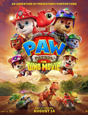 PAW Patrol 2026 The Dino Movie Poster 11 x 14.5 Dinosaur Adventure Family