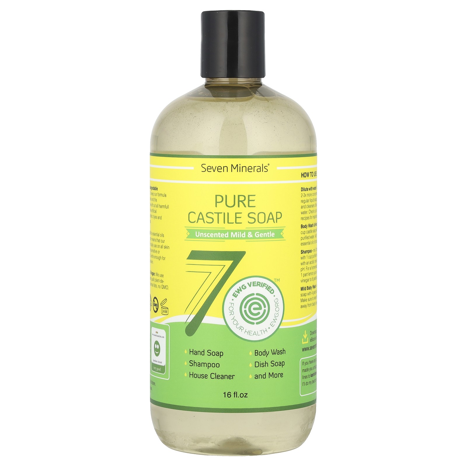 Чистое Кастильское мыло мягкое и нежное без запаха 16 жидких унций 3490₽