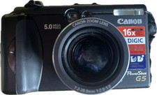 Canon PowerShot G5 5MP Digital Camera Parts / Repair (READ) with Carry Case