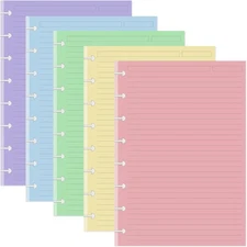 Junior Size TUL Discbound 100 Sheets, White, and 5 other unspecified colors 