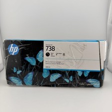New Genuine HP 738 300-ml Black DesignJet Ink...