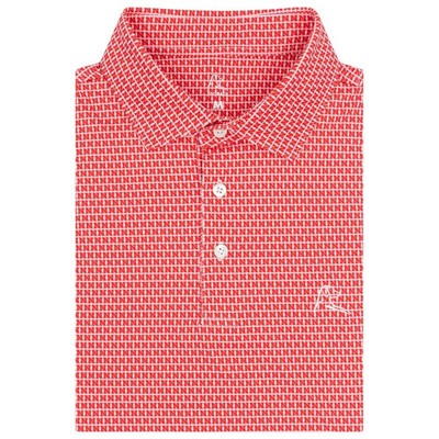 NEW Rhoback The Nebraska Huskers  Polo - White - Stay-Crisp Collar Fabric M-3XL