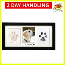 Paw Print Frame Kit,Dog/Cat Paw Print Kit,Soft Pawprint Clay Clean Touch Ink ...