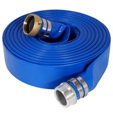 1" x 50 ft Pool Backwash Hose Heavy Duty PVC Lay Flat Water Discharge Hose Durab