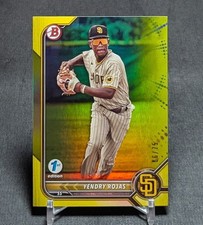 Yendry Rojas Yellow Foil /75 Rookie 2022 Bowman Draft 1st Edition #BD-2 Padres