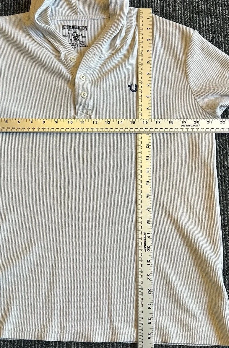 OFF WHITE Felpa con cappuccio maglione maglia termica True Religion panna abbronzatura uomo grande street wear