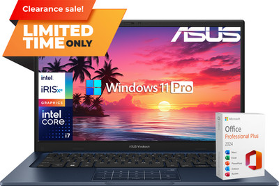 ASUS Vivobook 14'' Laptop Computer Intel Core i7-1355U, 16GB RAM & 512GB SSD Pro