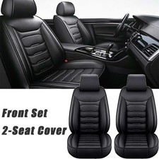 For Dodge Challenger Charger Front Set Car Seat Cover Pu Leather Protector