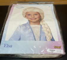 Disney Frozen II Elsa Wig for Kids White Youth Child Girl One Size 8 Halloween