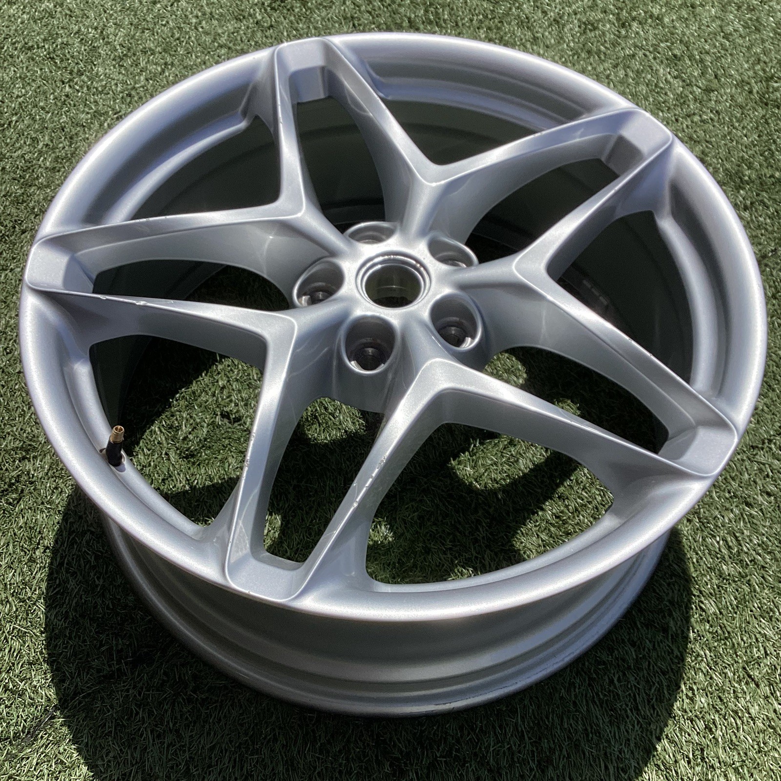 20” Ferrari Roma Front Single Wheel Rims OEM Silver