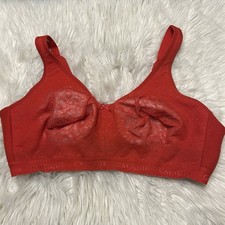 Cacique 46DD Bra Unlined Full Coverage No Wire Back Closure Stretch