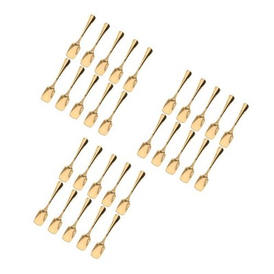  30-teiliges Edelstahl-Löffel-Set: Teelöffel, Besteck   7 cm quadratischer Kopf,